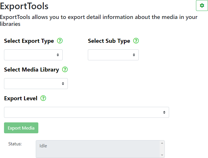 ExportTools page