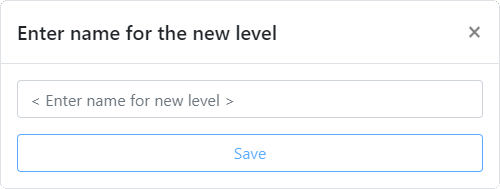 Save Level dialogue