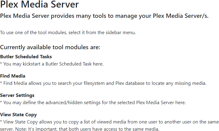 Plex Media Server module